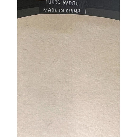 BRIXTON SUPPLY Company 100% Wool Felted Wide Brim White Cream Hat Med 7 1/4 58cm main image 6